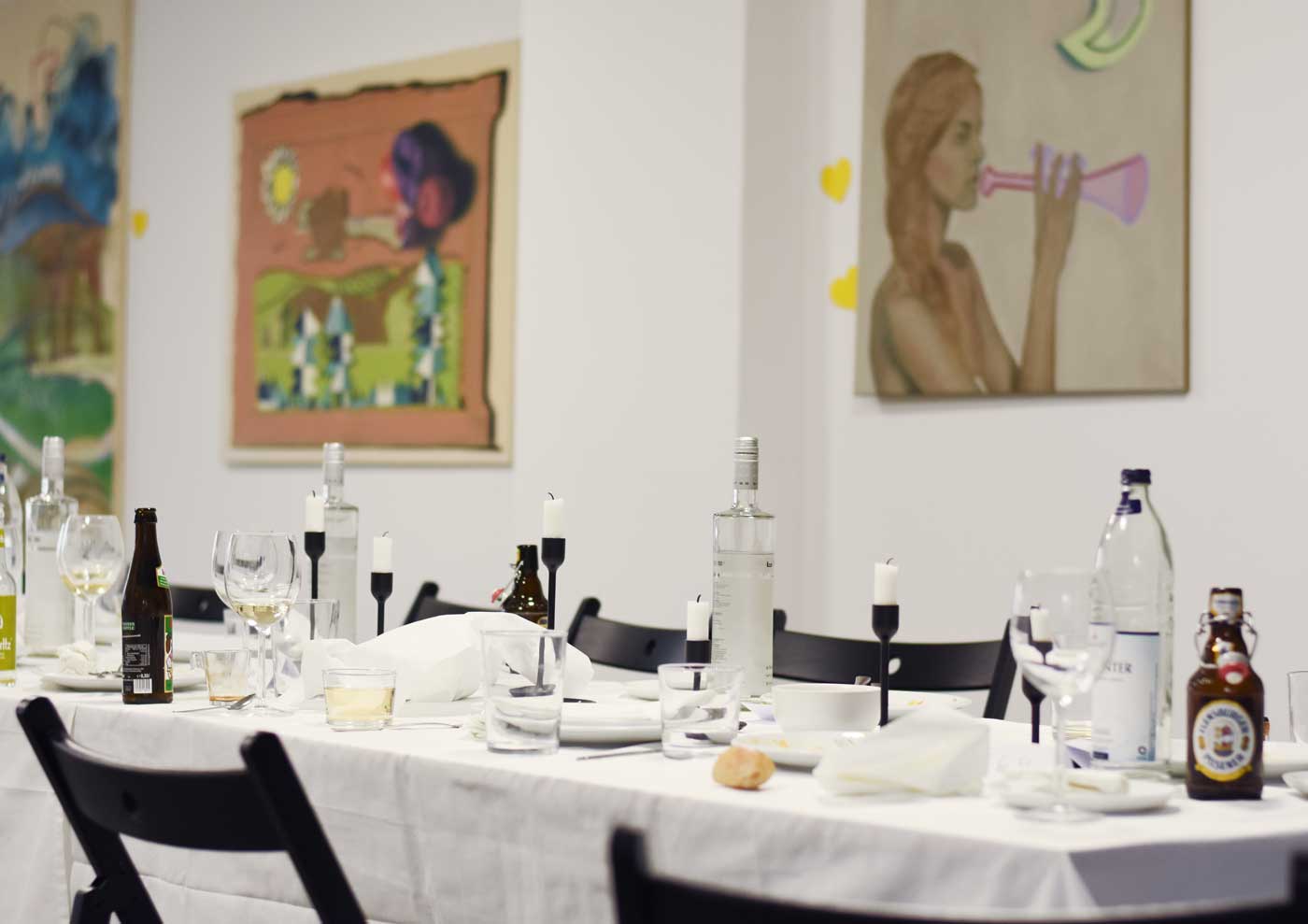 Abendveranstaltung in der Galerie Wundersee in Düsseldorf